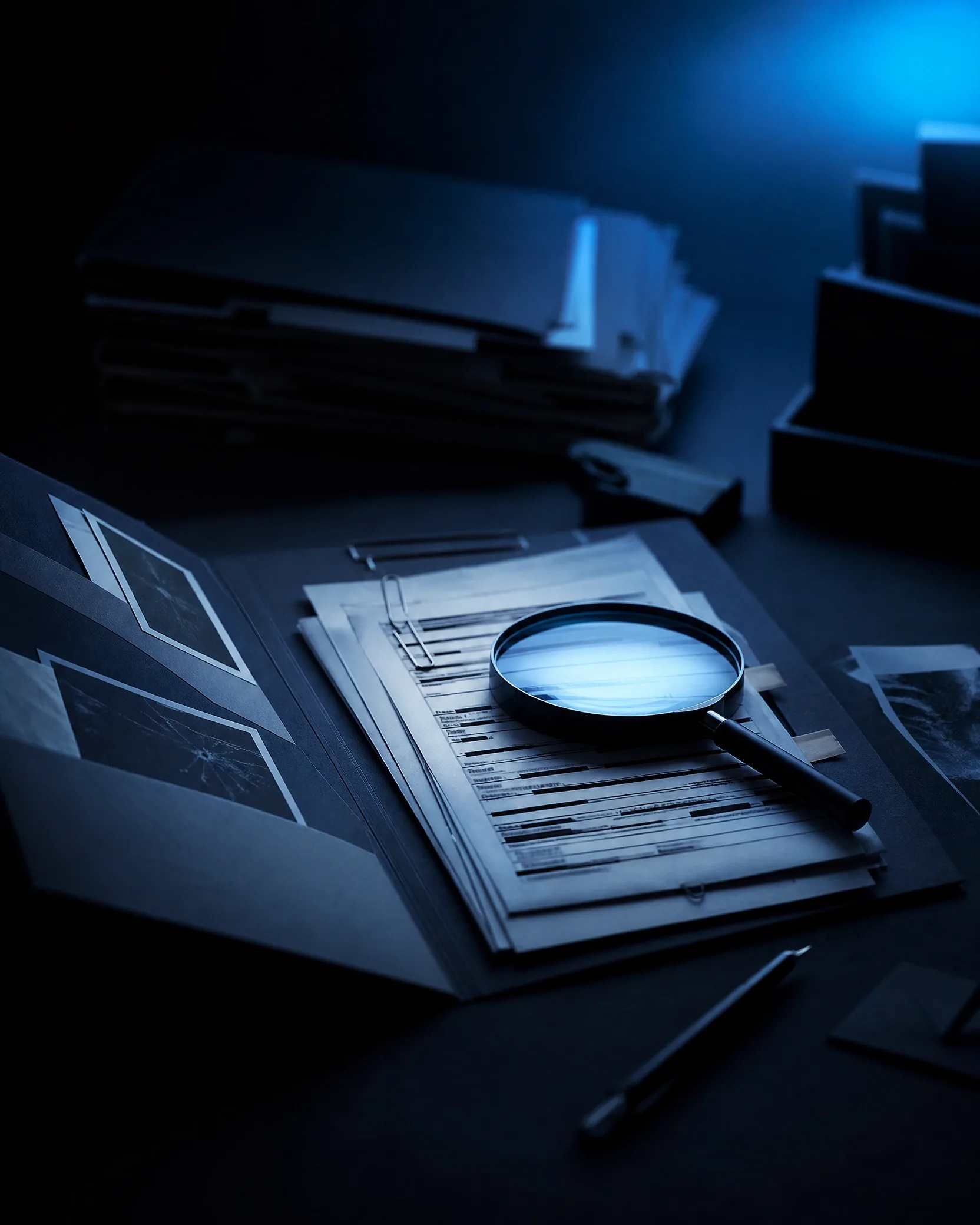 Ambiente institucional de investigação da Mega Detetives
